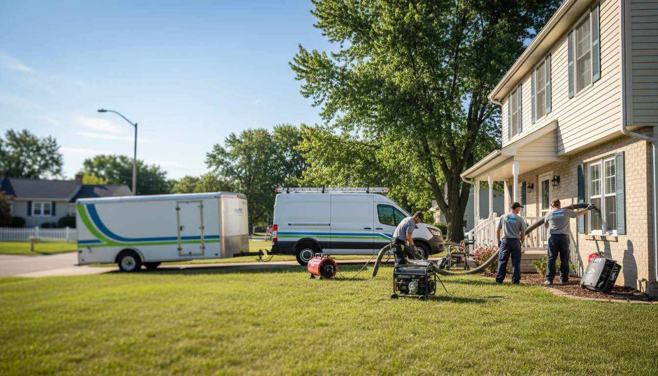 Flooded Basement Restoration And Cleanup With Repair in Normal, IL near me